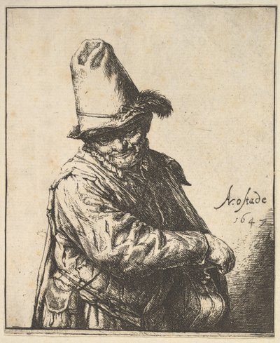 Drehleiermann, 1647 von Adriaen Jansz. van Ostade
