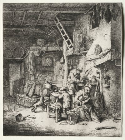 Die Familie, 1647 von Adriaen Jansz. van Ostade