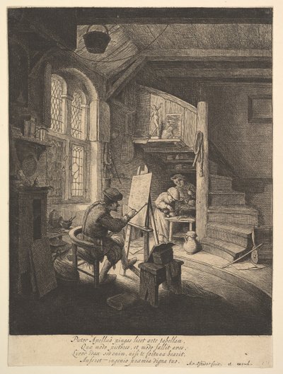 Der Maler, 1610-85 von Adriaen Jansz. van Ostade