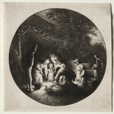 Die Schweineschlachter von Adriaen Jansz. van Ostade