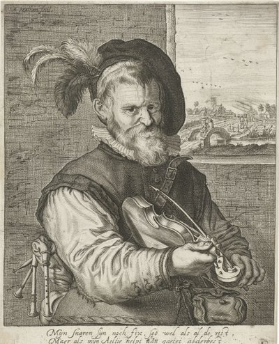 Alter Geigenspieler von Adriaen Matham