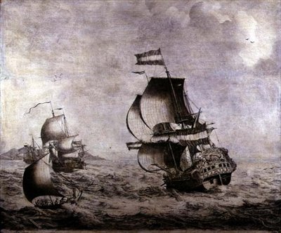 Das Kriegsschiff Overijssel von Adriaen van Salm