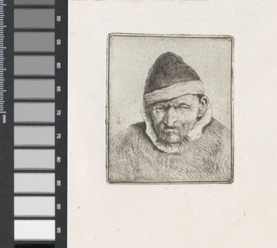Büste eines Bauern mit Pelzmütze von Adriaen van Ostade