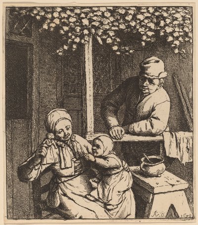 Kind greift nach einer Puppe von Adriaen van Ostade