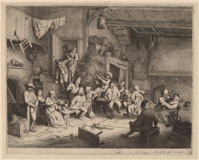 Tanz in einer Taverne von Adriaen van Ostade