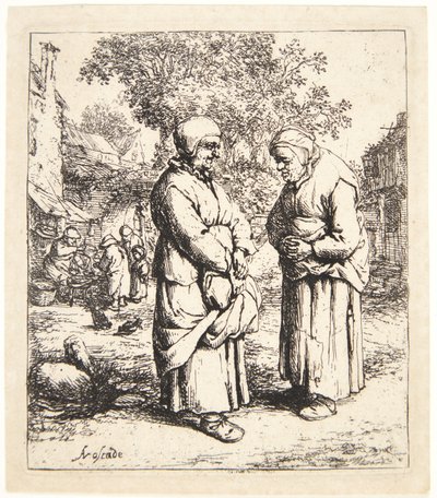 Die zwei Klatschbasen von Adriaen van Ostade