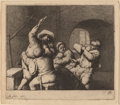 Bauernstreit von Adriaen van Ostade