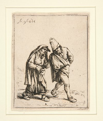 Das Paar beim Spaziergang von Adriaen van Ostade