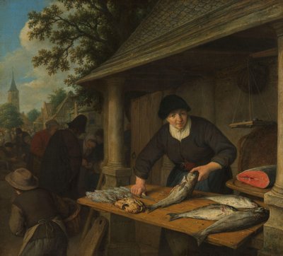 Die Fischverkäuferin von Adriaen van Ostade