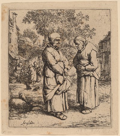Zwei Klatschbasen von Adriaen van Ostade