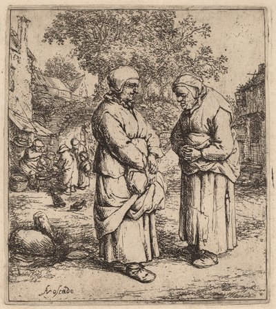 Zwei Klatschbasen von Adriaen van Ostade