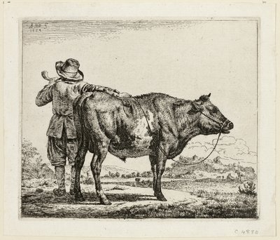 Der Kuhhirte und der Stier von Adriaen van de Velde