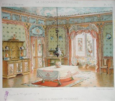 Modernes Esszimmer, ca. 1905 von Adrien (after) Simoneton