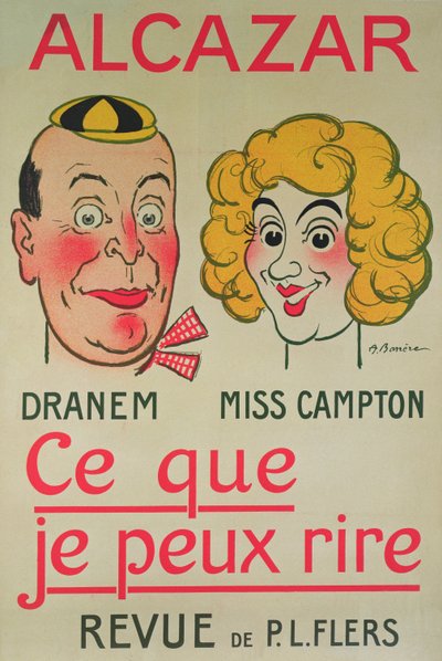 Ich kann lachen, Alcazar-Plakat von Adrien Barrere