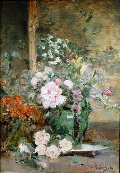 Stillleben mit Blumen von Adrien Karbowsky