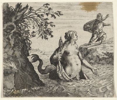 Fabel von der Meerjungfrau von Egidius  Sadeler (II)
