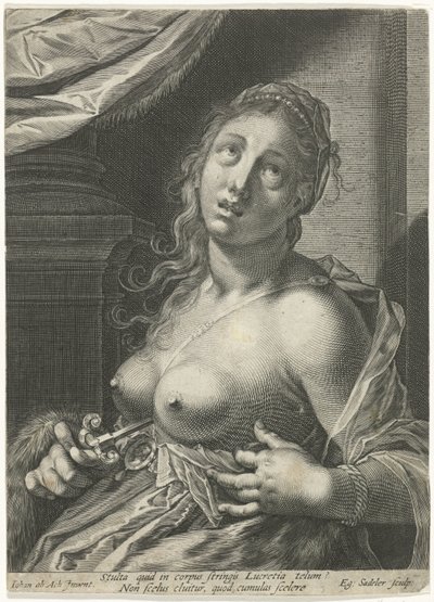 Selbstmord der Lucretia von Egidius  Sadeler (II)