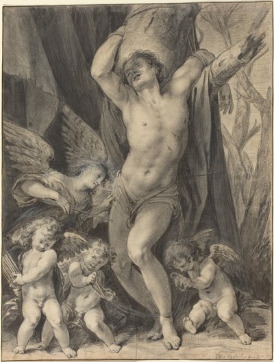 Das Martyrium des Heiligen Sebastian von Aegidius Sadeler II