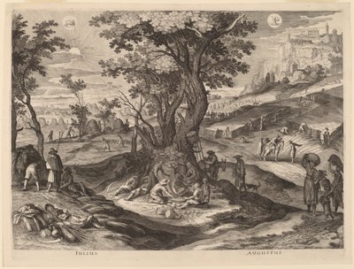 Juli und August von Aegidius Sadeler II after Paul Bril