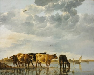 Kühe in einem Fluss von Aelbert Cuyp