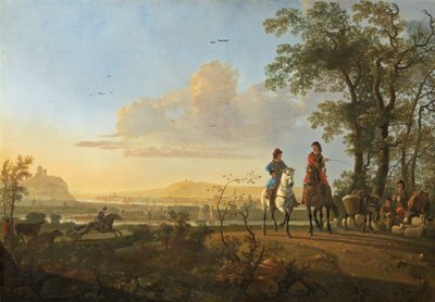 Reiter und Hirten mit Vieh von Aelbert Cuyp