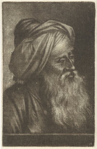 Büste eines Mannes mit Turban von Aert Schouman