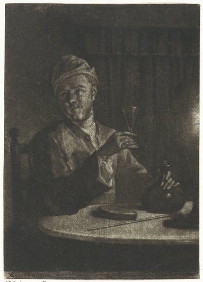 Mann mit erhobenem Glas von Aert Schouman