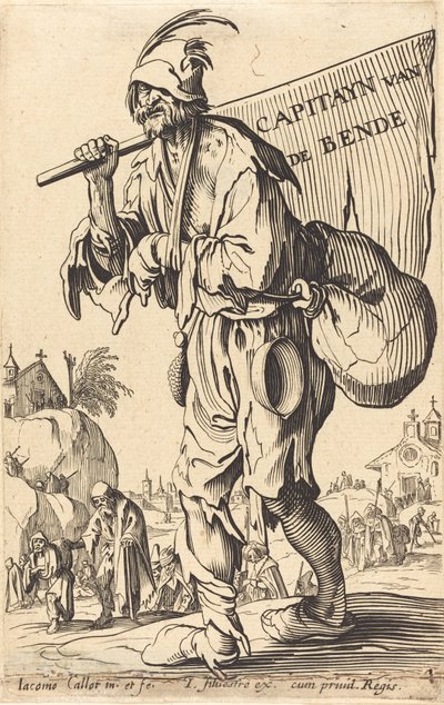 Kapitän der Barone von After Jacques Callot