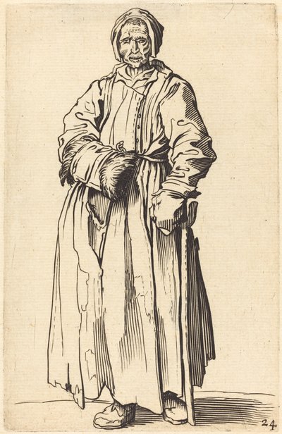 Einäugige Frau von After Jacques Callot