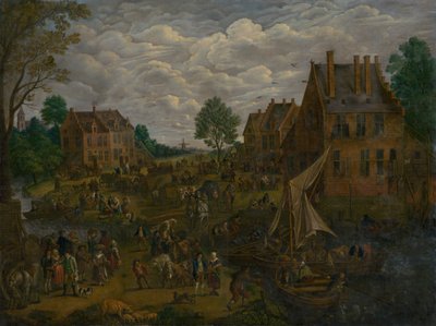 Niederländischer Markt von After Jan Brueghel the Elder