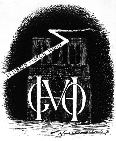 Ex-libris von Victor Hugo von Aglaüs Bouvenne