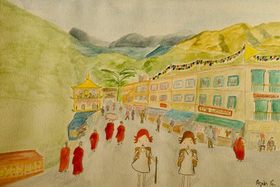 Die Reise, Dharamsala von Agnes Girardon