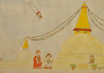 Die Reise, Kathmandu, 2015 von Agnes Girardon