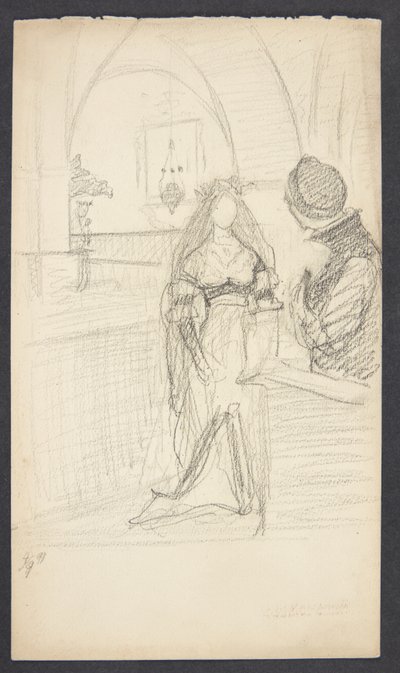 Entwurf zu "Agnete" von Agnes Slott Møller