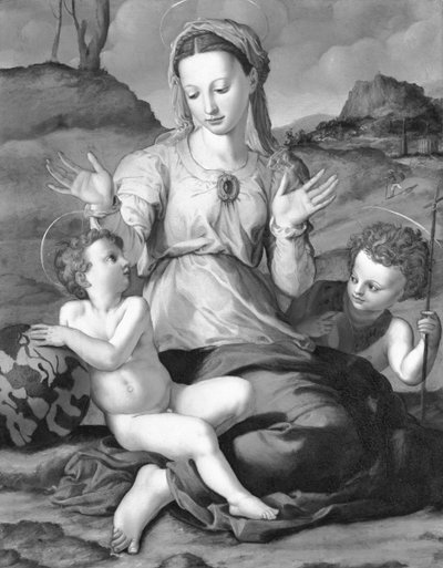 Madonna und Kind mit dem Heiligen Johannes von Agnolo Bronzino