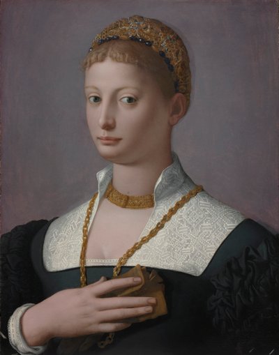 Porträt einer Frau, um 1550 von Agnolo Bronzino