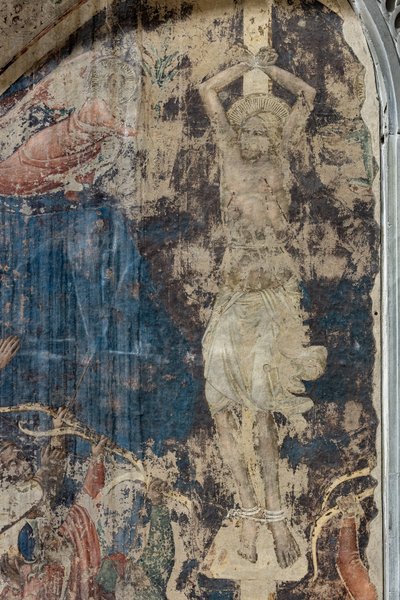 Martyrium des Hl. Sebastian (Detail) von Agnolo Gaddi