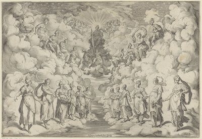 Harmonie der Sphären von Agostino Carracci