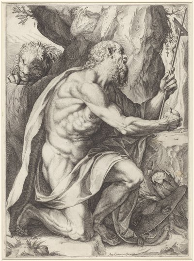 Heiliger Hieronymus von Agostino Carracci