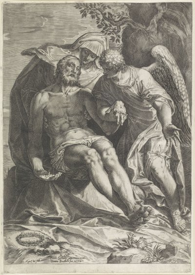 Maria mit dem Leichnam Christi (Pietà) von Agostino Carracci