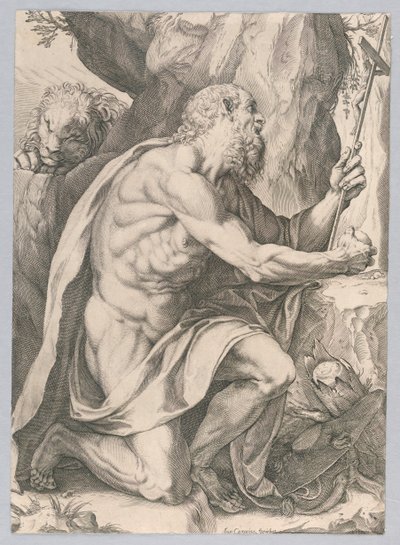 Heiliger Hieronymus von Agostino Carracci