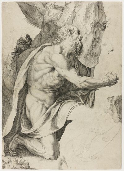 Der heilige Hieronymus in der Buße von Agostino Carracci