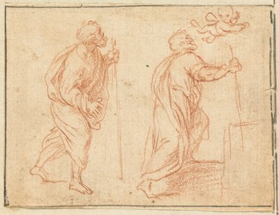 Ein Apostel, geführt von einem Engel von Agostino Masucci