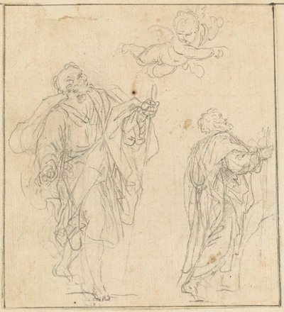 Ein Apostel, geführt von einem Engel von Agostino Masucci