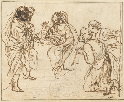 Die Anbetung der Hirten von Agostino Masucci