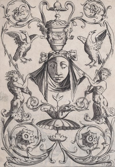 Ornamentales Panel von Agostino Veneziano