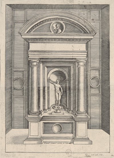 Primum Tenplum Iovis in Capitolio von Agostino Veneziano