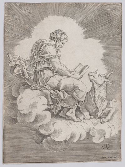 Heiliger Lukas, 1518 von Agostino Veneziano