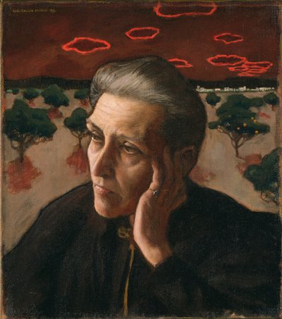 Porträt der Mutter des Künstlers, 1896 von Akseli Gallen Kallela