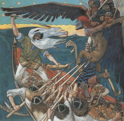 Die Verteidigung des Sampo, 1896 von Akseli Gallen Kallela